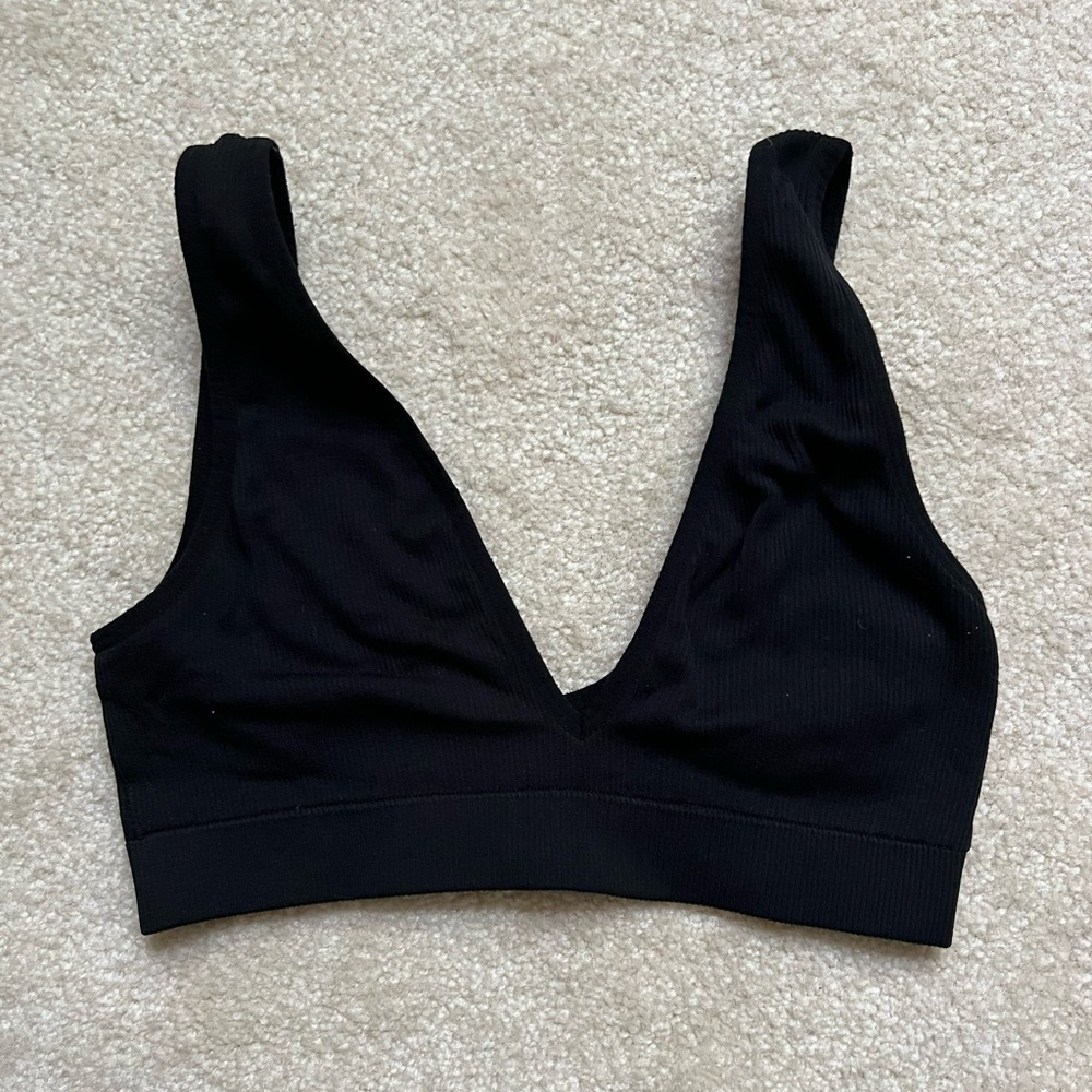 black bralette